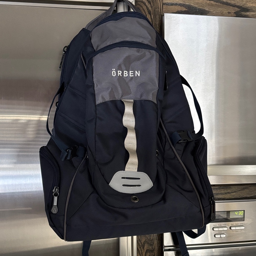 Orben Blue and Gray Men's Backpack